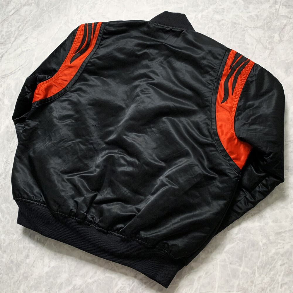 90'S Vintage Cincinnati Bengals Satin Jacket 5 90'S Vintage Cincinnati Bengals Satin Jacket - Image 5