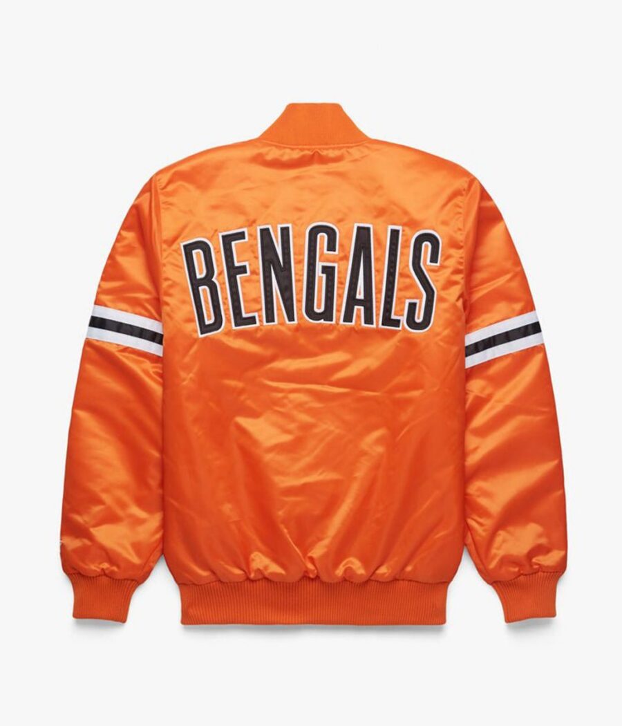 90S Bengals Starter Satin Jacket 8 Starter Bengals Orange Jacket Scaled 1