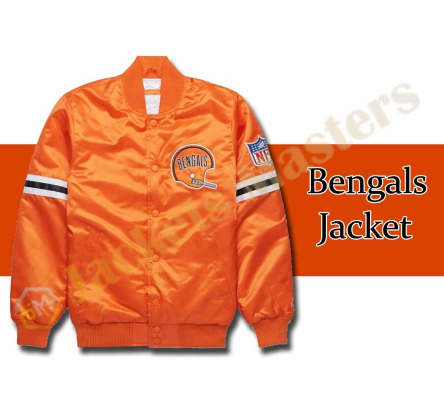 90S Bengals Starter Satin Jacket 11 Starter Bengals Satin Jacket Scaled 1