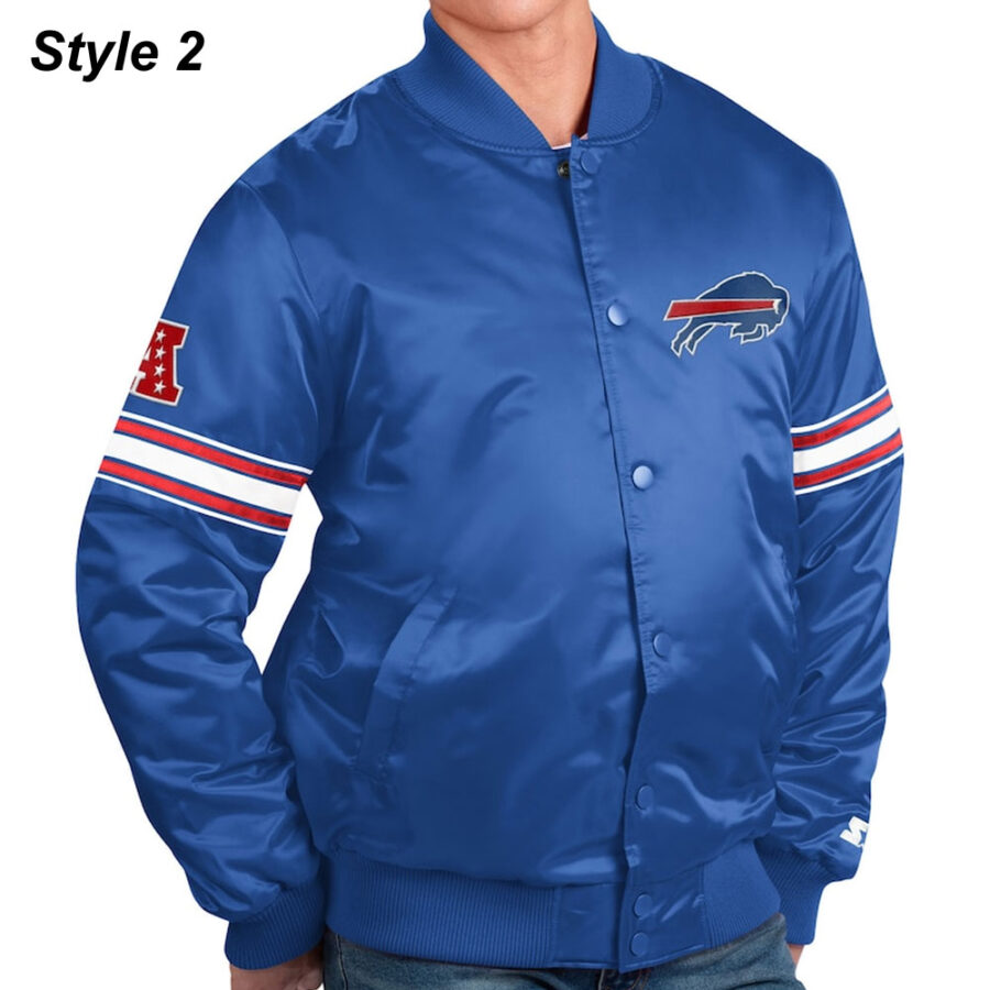 Buffalo Bills Royal Blue Bomber Jacket - Trendy Leather Jackets