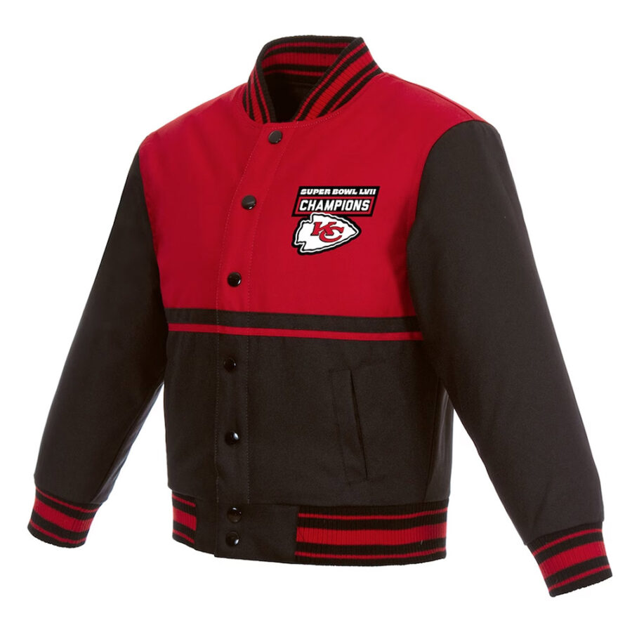 Black/Red Super Bowl City Chiefs Youth Jacket