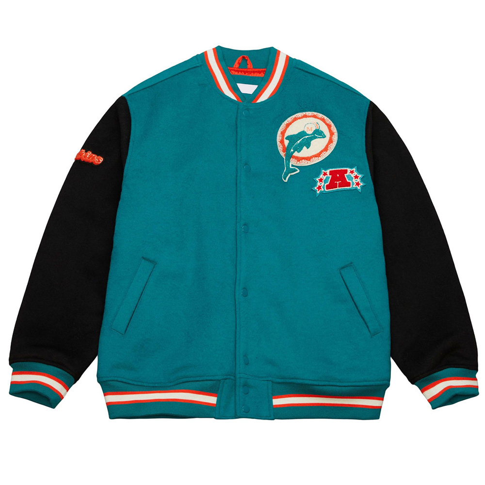 Nfl Miami Dolphins Team Legacy Varsity Jacket 1 Nfl Miami Dolphins Team Legacy Varsity Jacket
