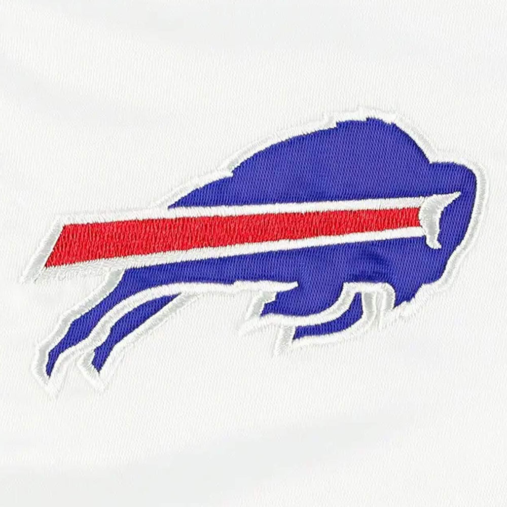 Women'S Buffalo Bills White Satin Jacket 4 Women'S Buffalo Bills White Satin Jacket - Image 4