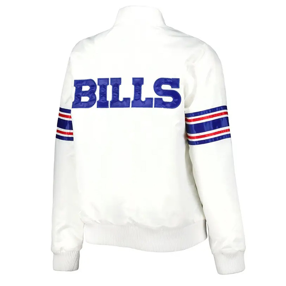 Women'S Buffalo Bills White Satin Jacket 2 Women'S Buffalo Bills White Satin Jacket - Trendy Leather Jackets