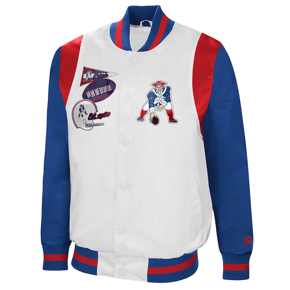 The All American New England Patriots Satin Jacket 1 The All American New England Patriots Satin Jacket